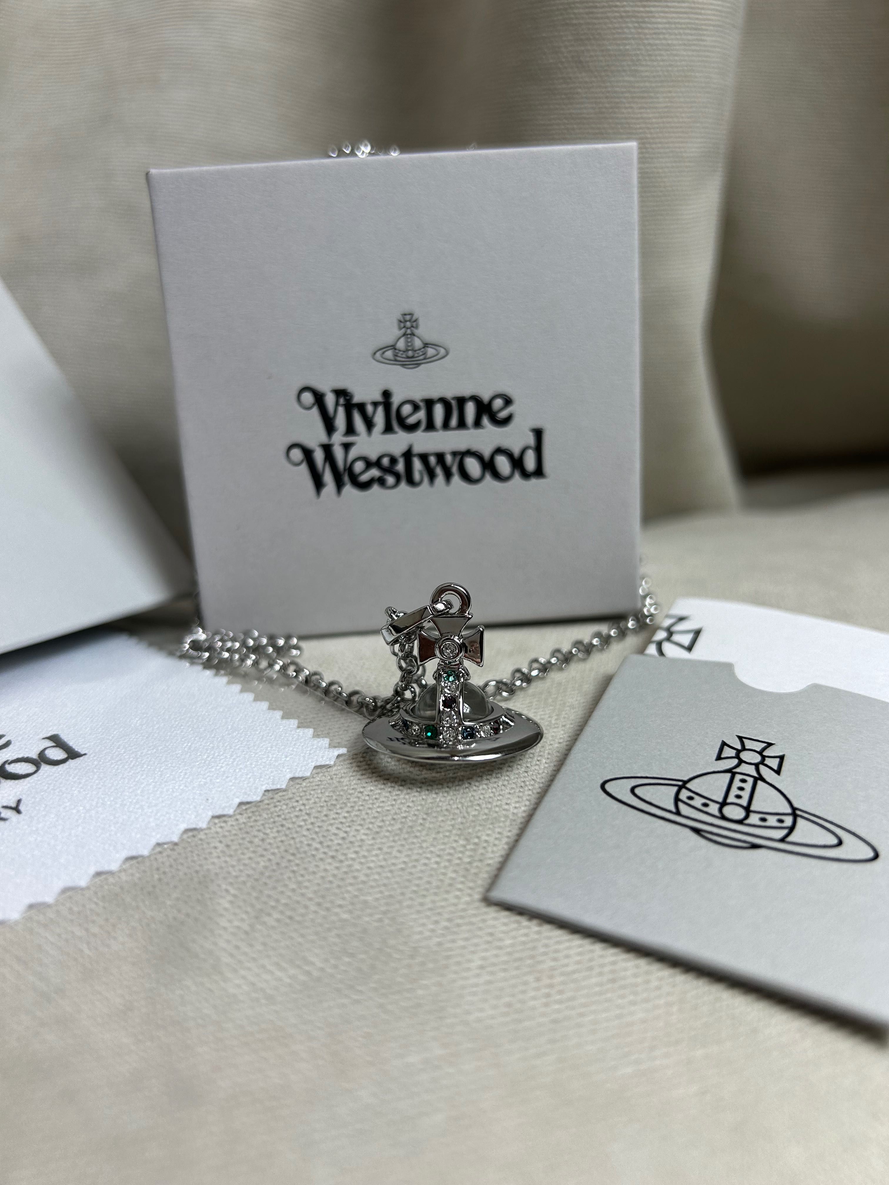 Vivienne Westwood Saturn Orb Mini оригинал подвеска кулон серебристый