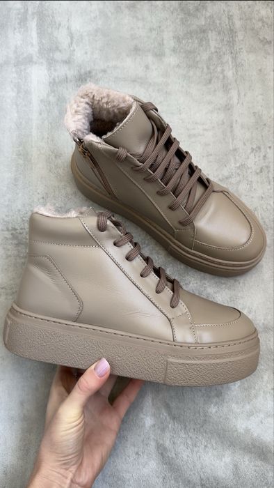 Зимові хайтопи натуральна шкіра