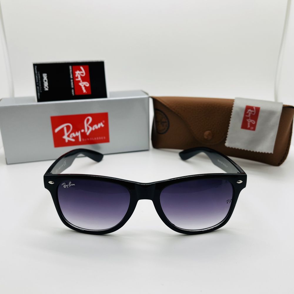 Сонцезахисні окуляри Ray Ban Wayfarer 2140 Glossy Black|Purple