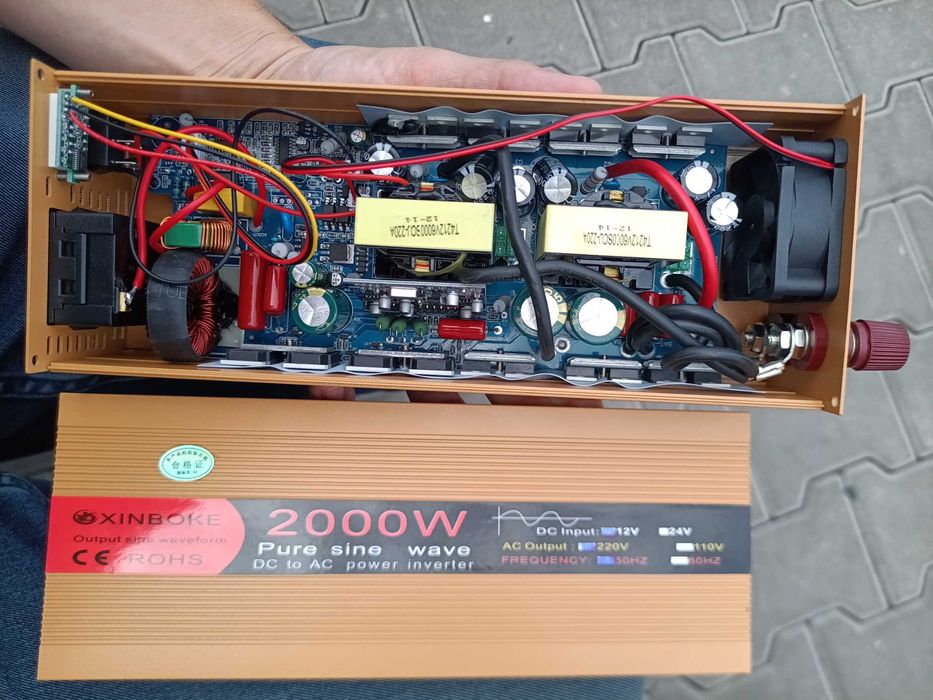 Правильний інвертор 12в 24в 2000 3000 Ват чистий синус Преобразователь