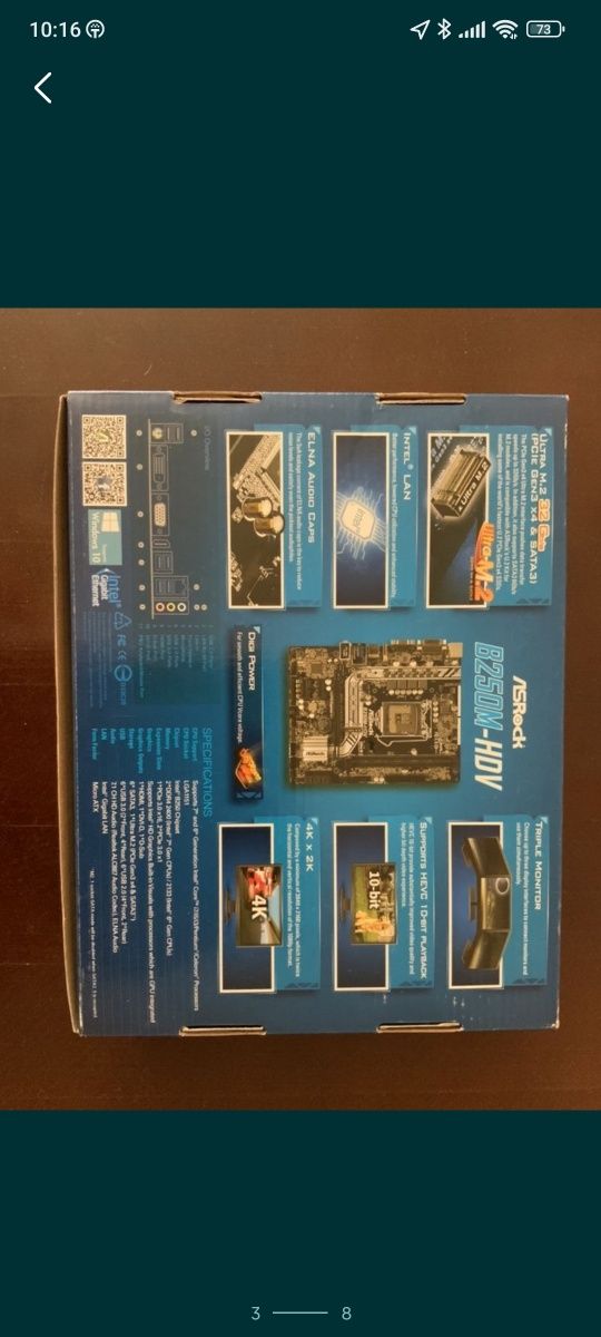 ПК 1151 intel Pentium G4600 16Gb DDR4 RX580 8Gb возможен обмен на смар