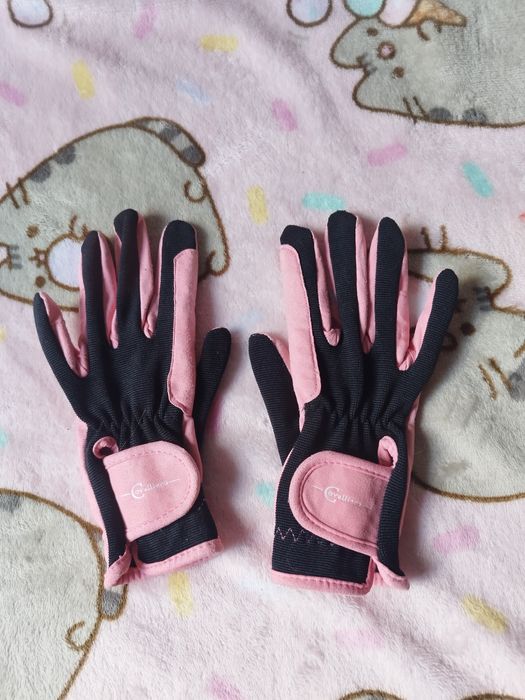 Rękawiczki jeździeckie Covallerio XS Pink