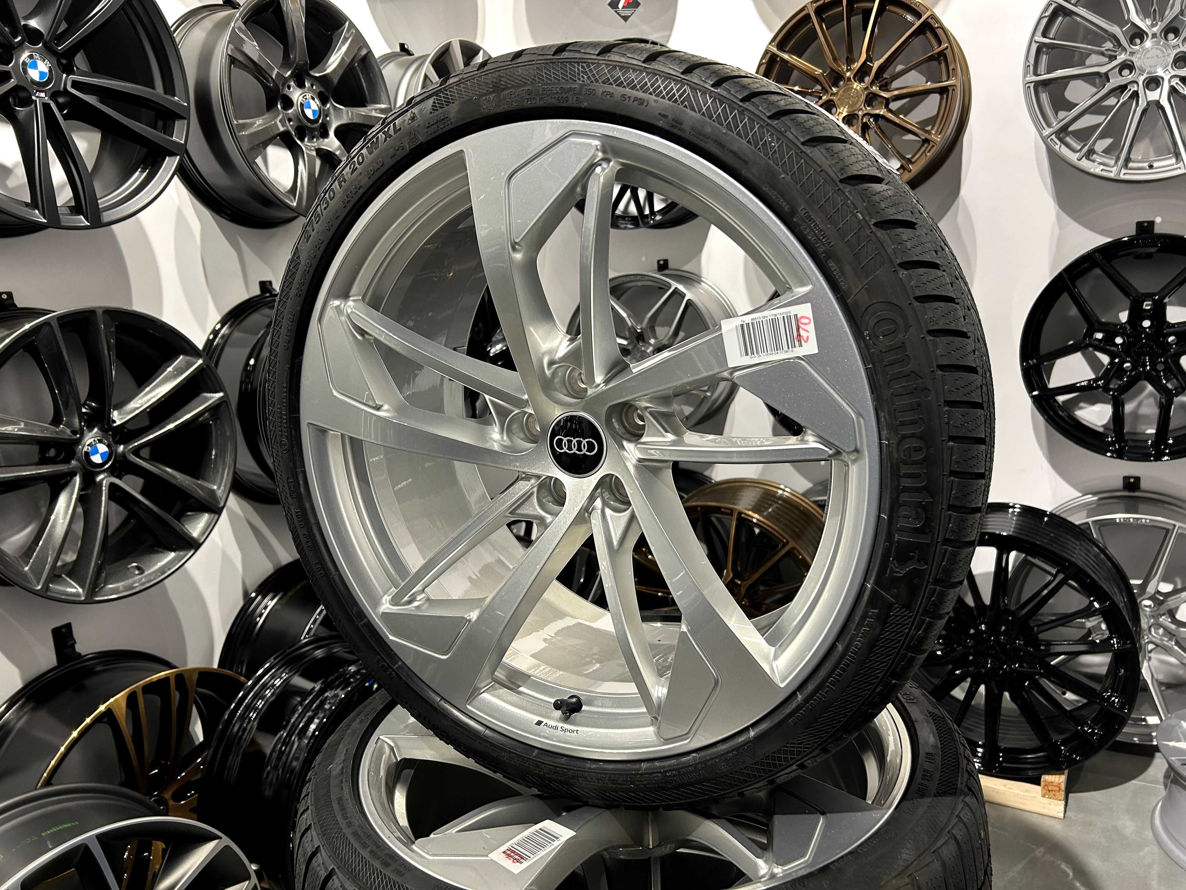 Oryginalne koła zimowe 20 5x112 ET26 Audi RS4 B9 RS5 F5 275/30R20 Cont