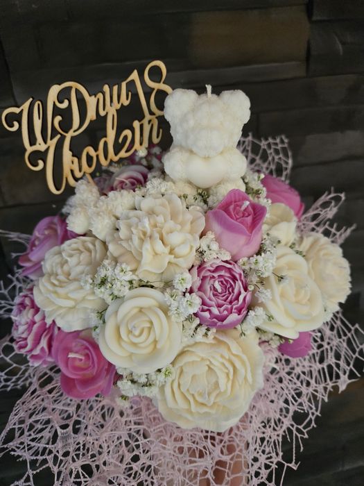 Flower boks z świec sojowych