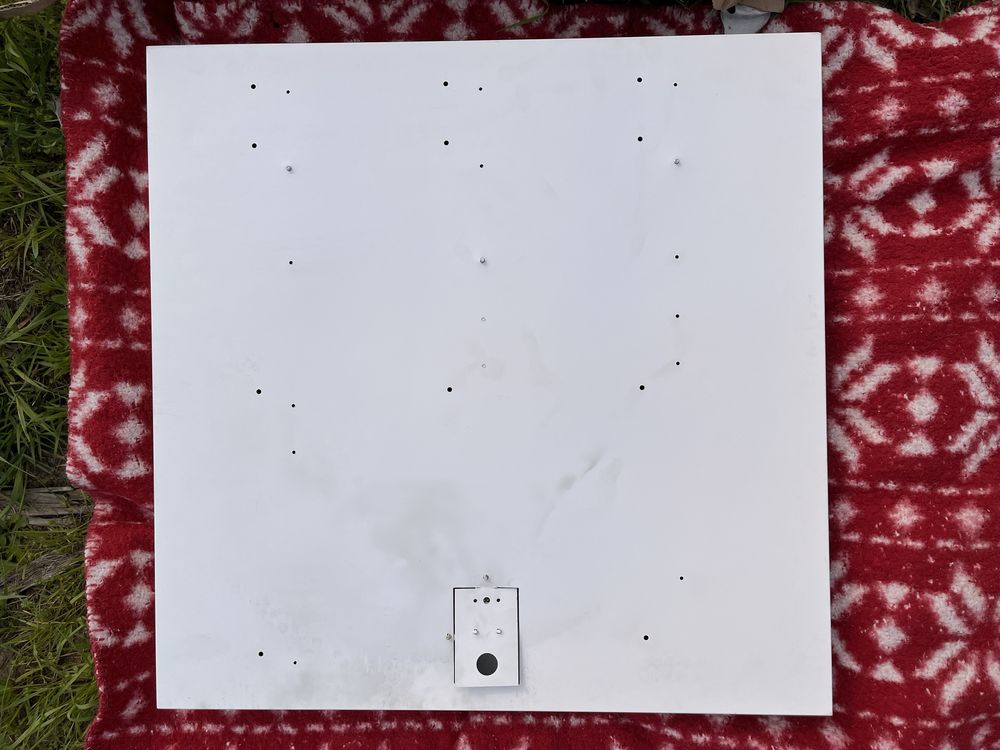 Oprawa podtynkowa rastrowa biala 4x14W. 7 sztuk