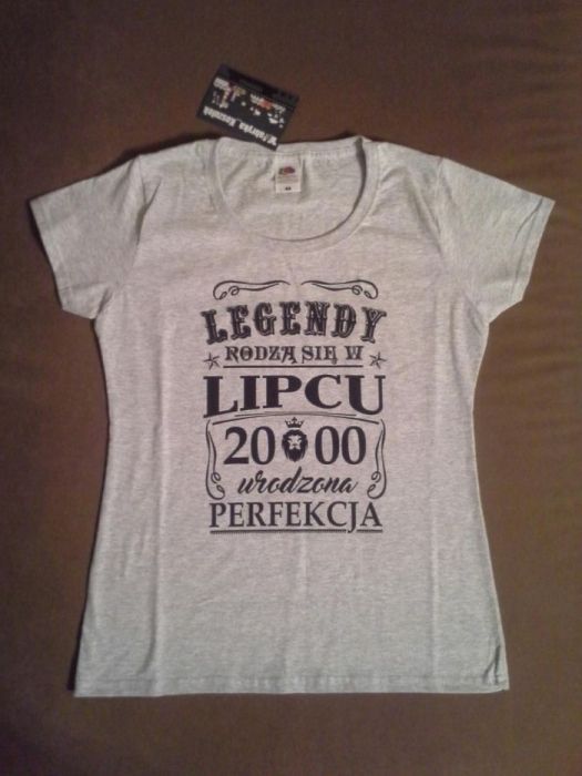 Prezent Koszulka damska legendy rodzą się w lipcu 2000 rozm. M