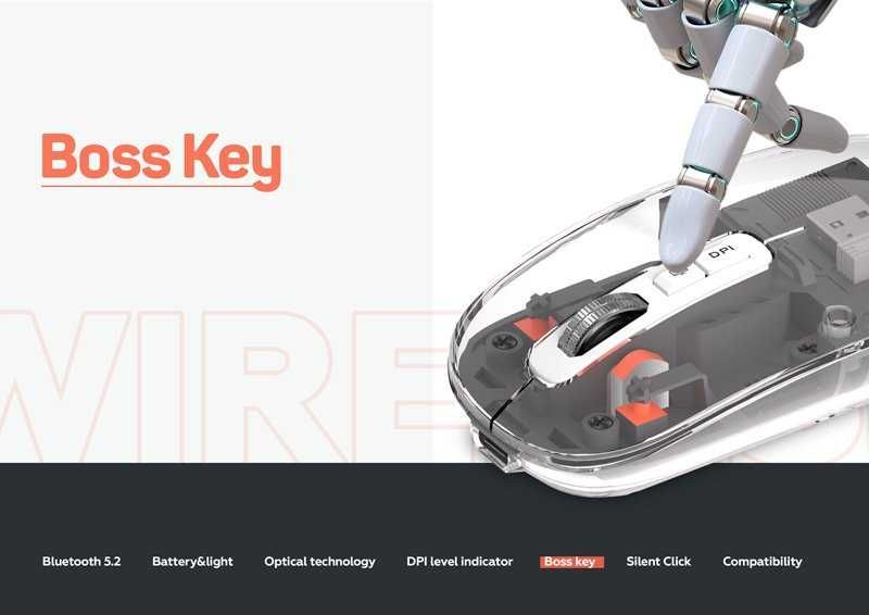 Бездротова акумуляторна миша Gelius Aura GP-WM001 (безшумна)