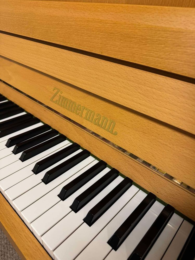 Pianino Zimmermann brąz 118 cm super stan Wawa