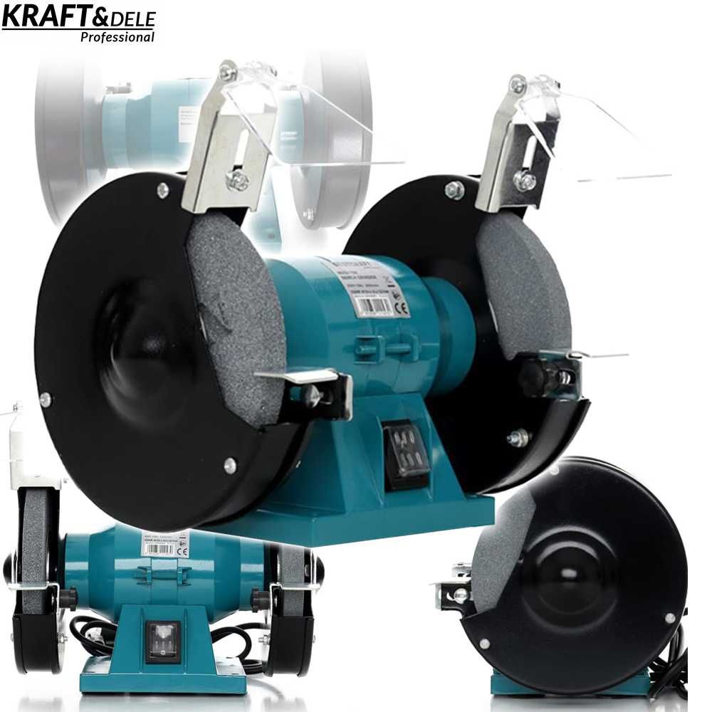 KRAFT&DELE Szlifierka Stołowa Tarczowa Dwukamieniowa 1500w KD532-Z
