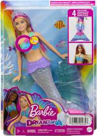 Nowa lalka Barbie Malibu Syrenka Migoczące światełka HDJ36 + gratis