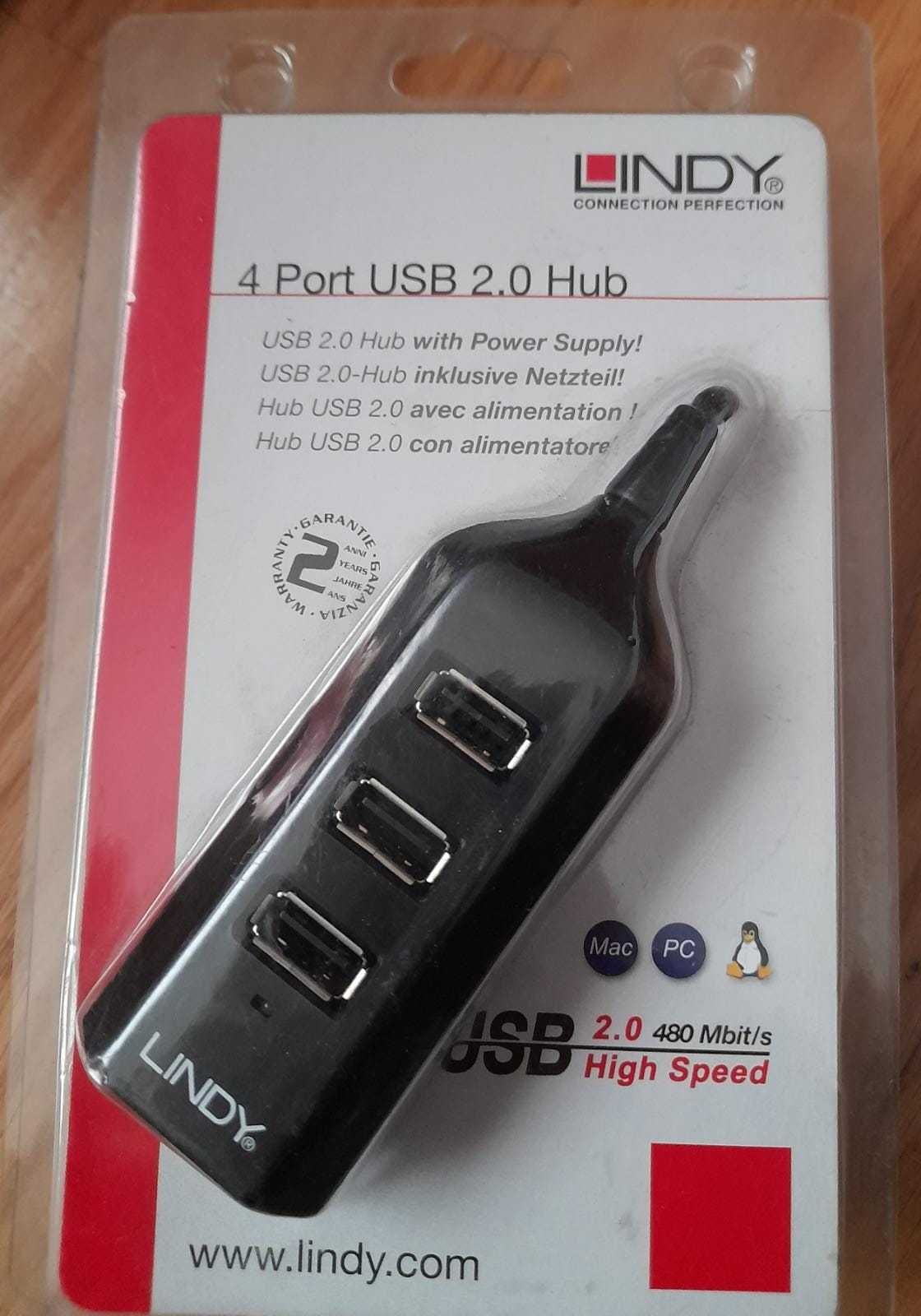 4 Port USB c/alimentador