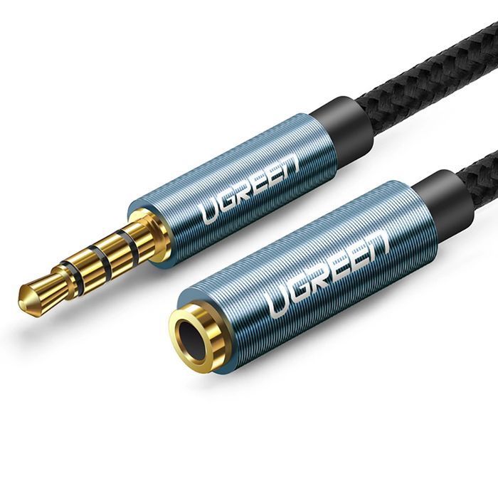 Ugreen kabel adapter przedłużacz AUX mini jack 3,5 mm 2m niebieski