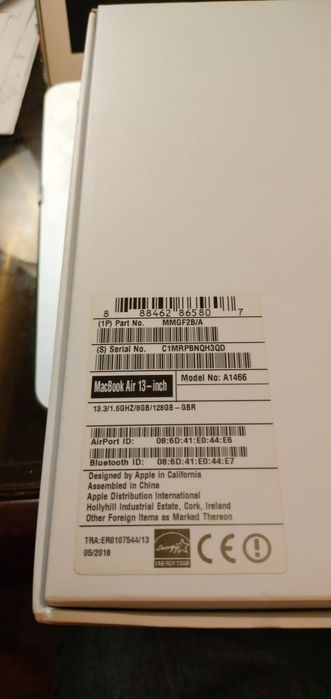 MacBook Air 8 Gb Ram 256 SSD INTEL 5I DE 2017