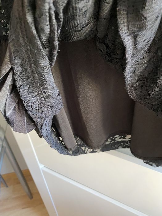 Sukienka falbany koronka Bonprix BPC 40 L 38 M