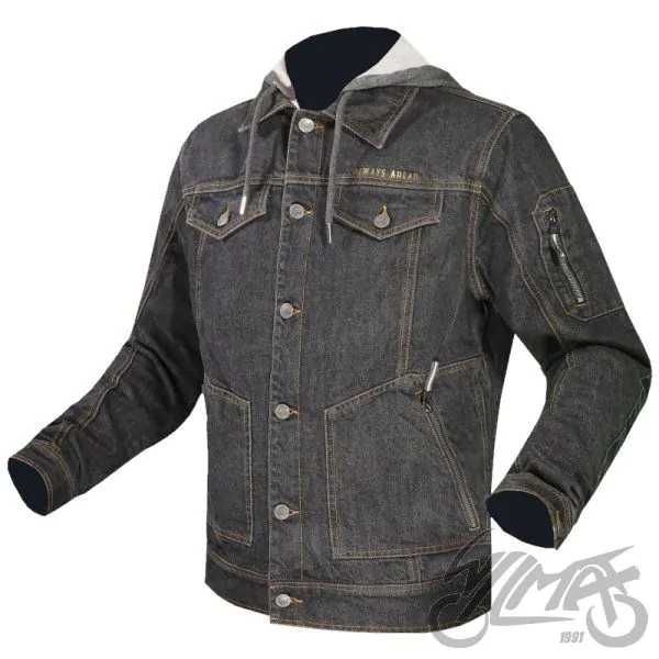 Kurtka LS2 motocyklowa dżinsowa OAKY  man black, Rozmiary L XL XXL