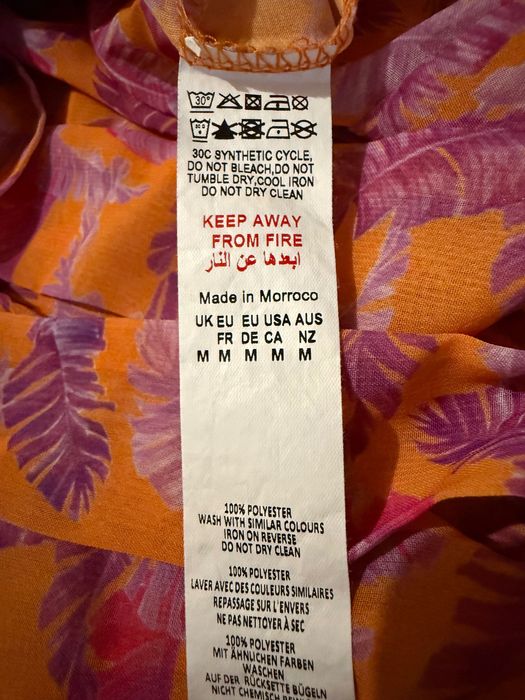 Пляжна туніка з тропічним принтом