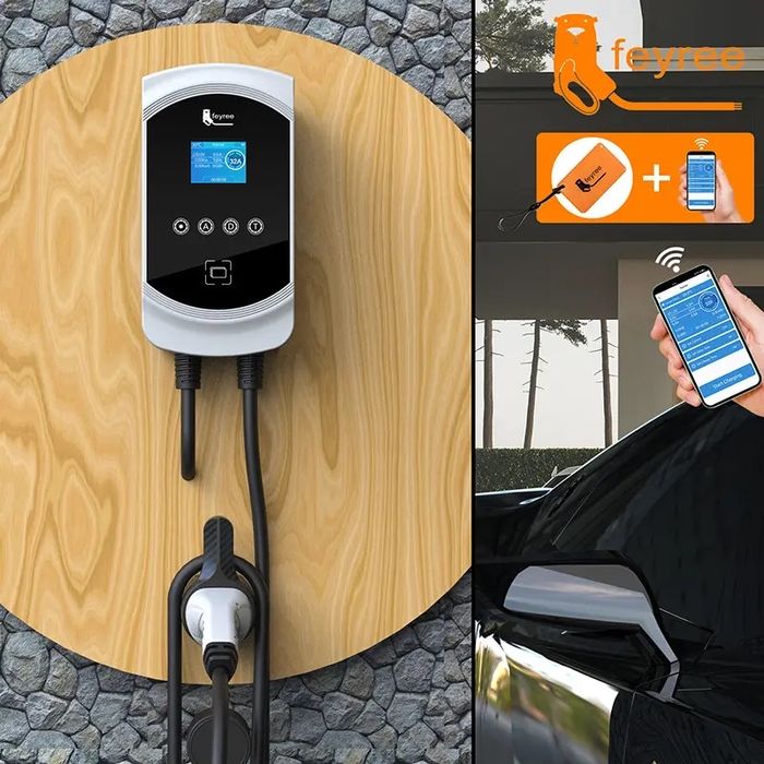 Однофазна зарядна станція Wallbox Feyree Type 2 (7,6KW 32A) WI-FI