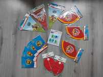 Duży zestaw ozdób dekoracji urodzinowych paw psi patrol