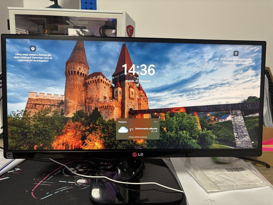 Monitor ultrapanoramiczny 25 cali 21:9 ips lg matowy