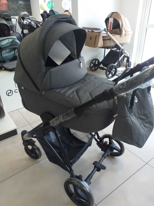 Nowy ULTRALEKKI wózek wielofunkcyjny Yoddi BEBETTO 02 Grey 2w1 %%%