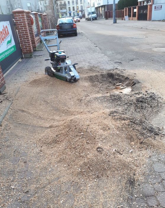 Wycinka drzew, czyszczenie działek, Usługa rębakiem. Podnośnik koszowy