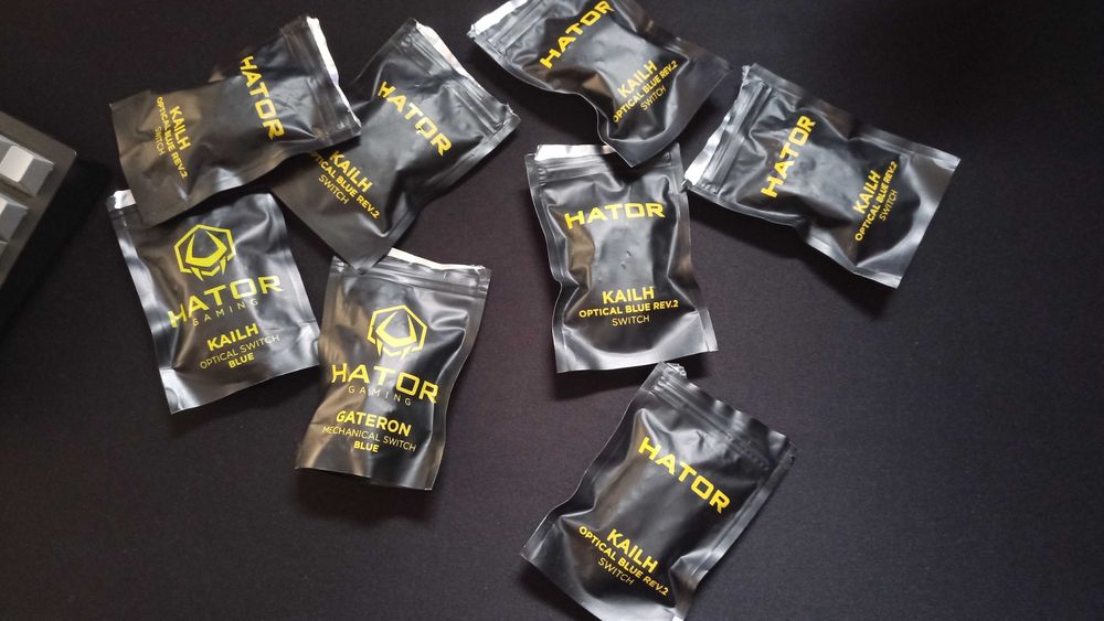 Комплекти оптичних перемикачів HATOR Kailh Blue (7 наборів)