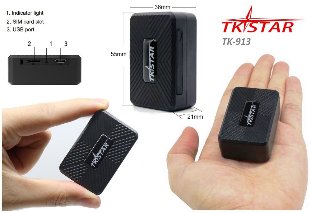 TK-913 GPS Трекер 1500 mAh Магнит для авто багажа чемодана TKSTAR