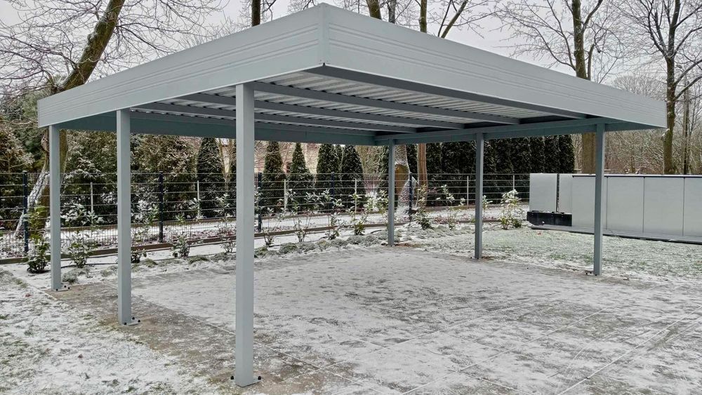 Carport 6x6 - wiata samochodowa garażowa dwustanowiskowa pod wymiar