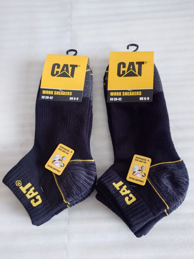 6 par Skarpety robocze CAT ciepłe do kostki Caterpillar 2x 39-42