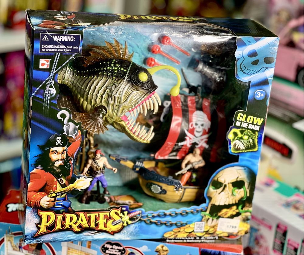 Игровой набор пираты корабль Black Devil Anglerfish