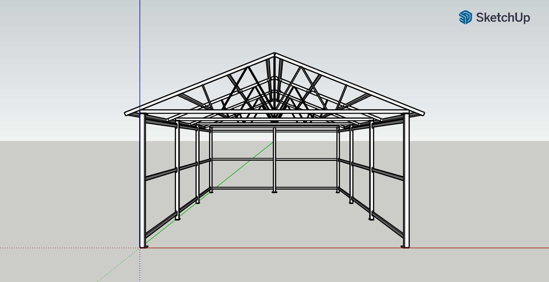 Konstrukcja stalowa 6x9m