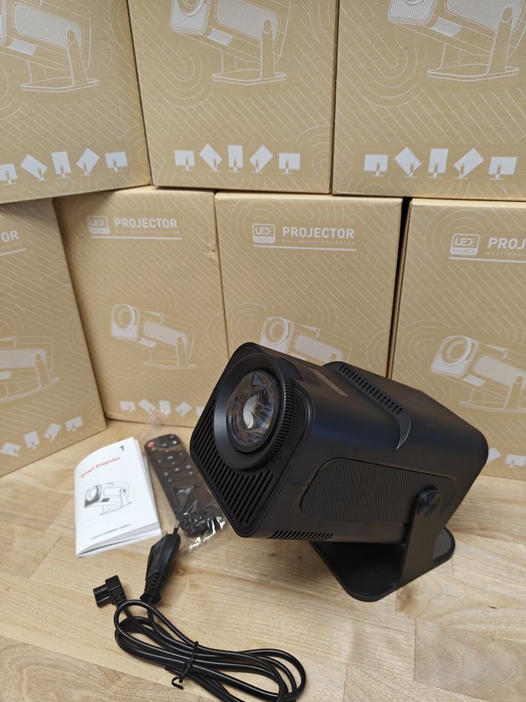 Projector ANDROID NATIVA 1080P + WiFi 6 + Netflix + Keystone 4D NOVOS