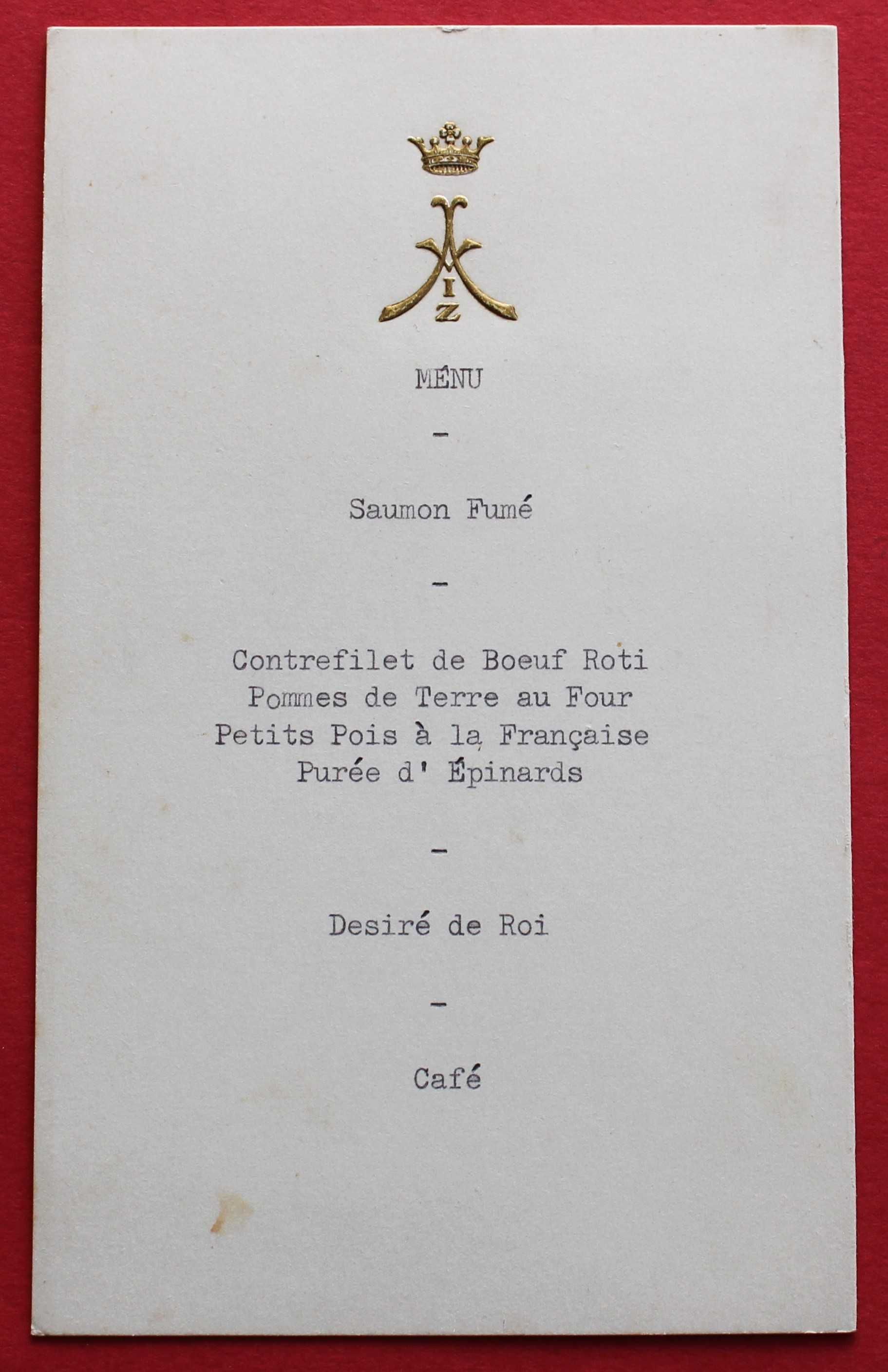 HOTEL AVIZ LISBOA MENU DE UM JANTAR