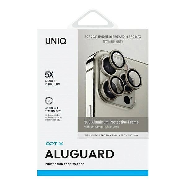 Szkło ochronne UNIQ Optix Aluminium Camera Lens Protector iPhone 16 Pr