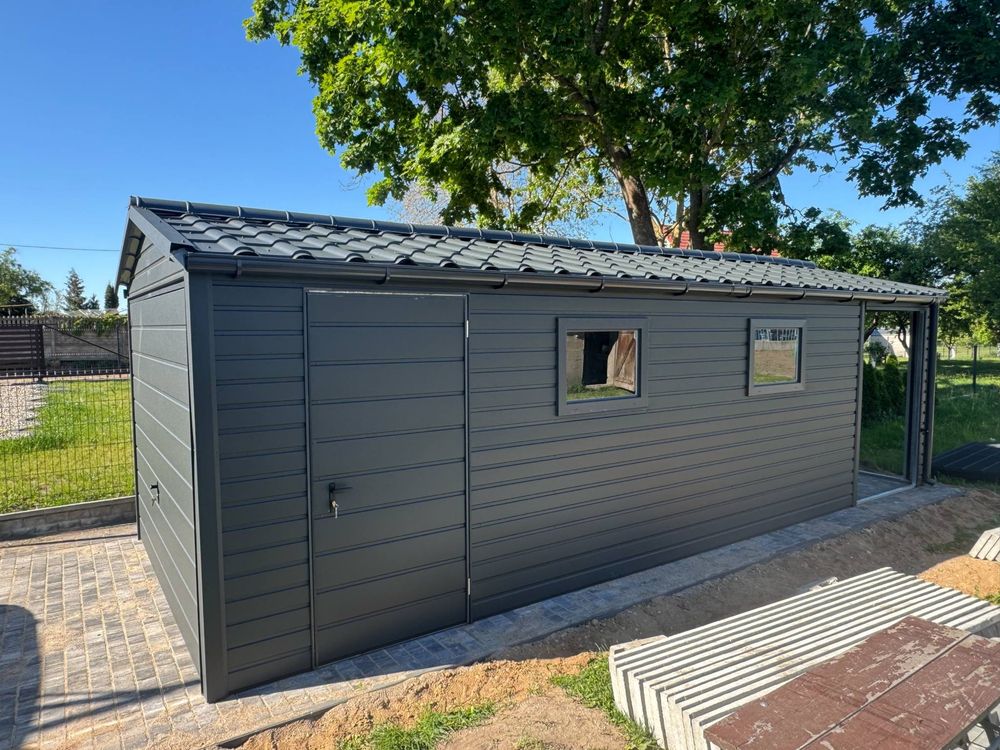 Garaż blaszany profil zamkniety 3x5,3x6,4x5,4x6,5x5,5x6,6x6,6x7,7x6,