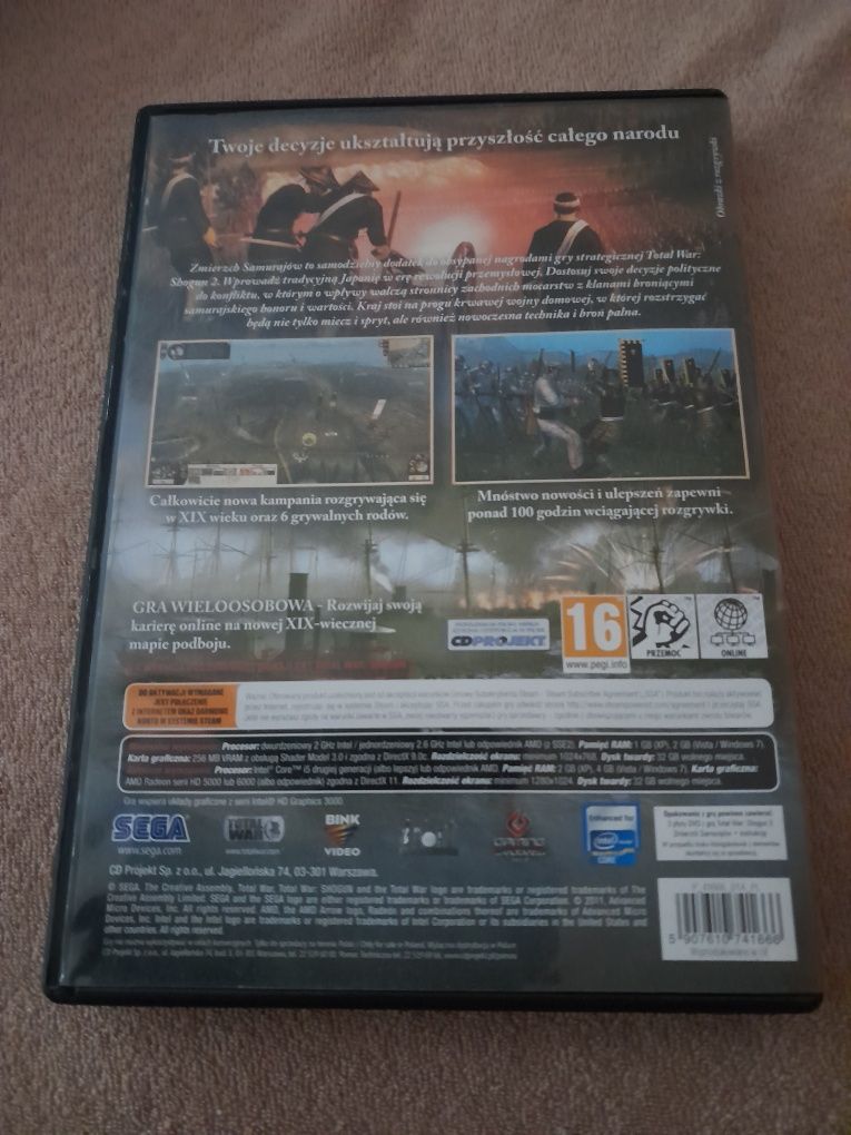 Total War Shogun 2.Zmierzch Samurajów. PC DVD Rom