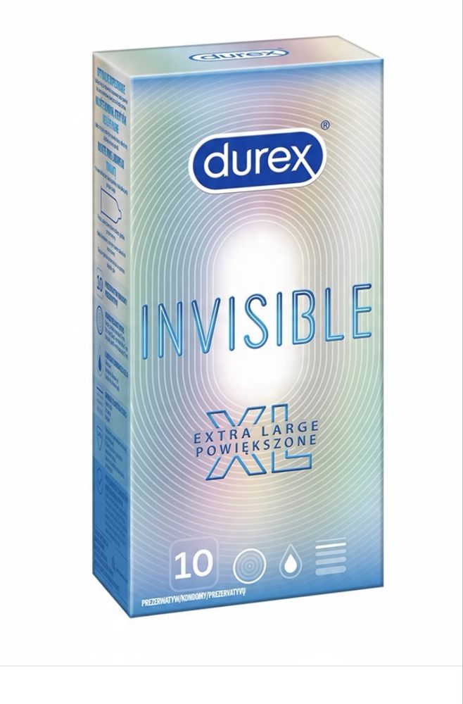 Durex Invisible Extra Large prezerwatywy powiększone 30szt