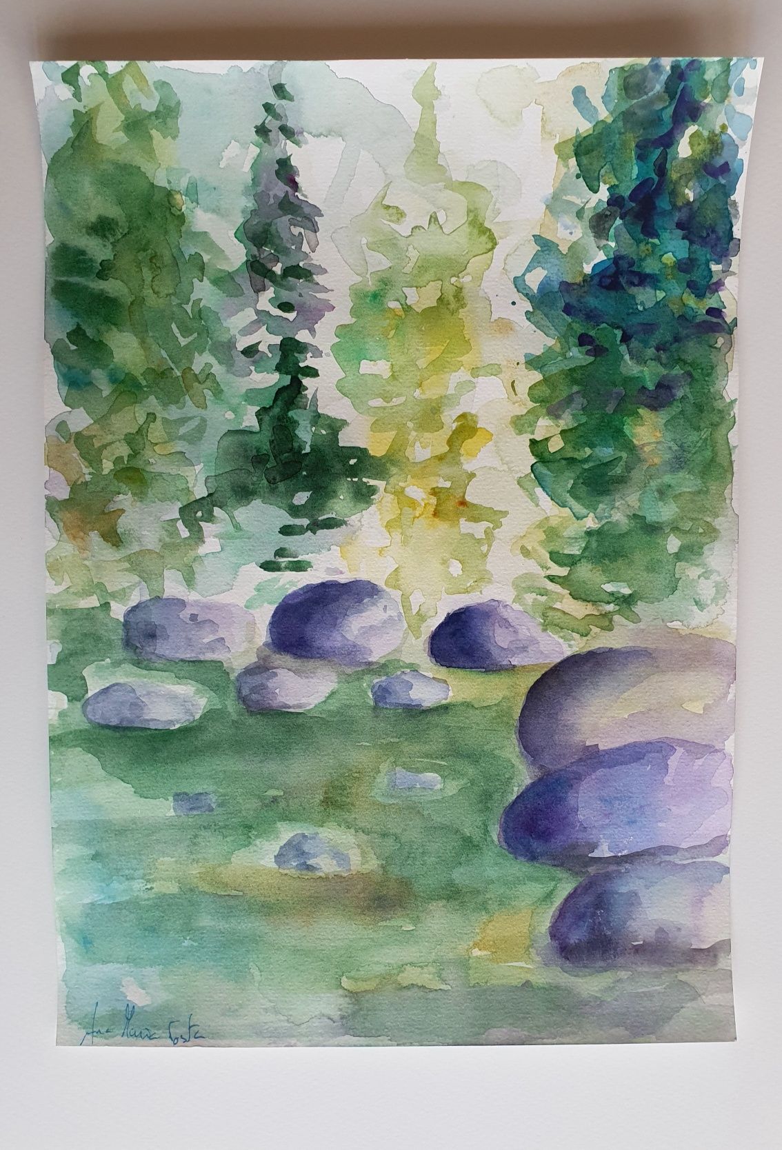 Paisagens em aguarela