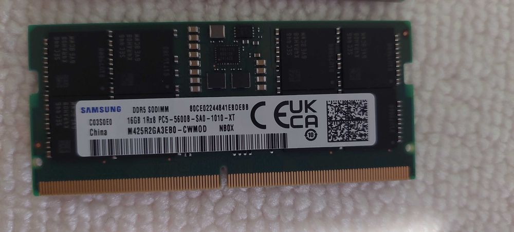 Пам'ять для ноутбуків Samsung 16GB SODIMM DDR5 5600 MHz