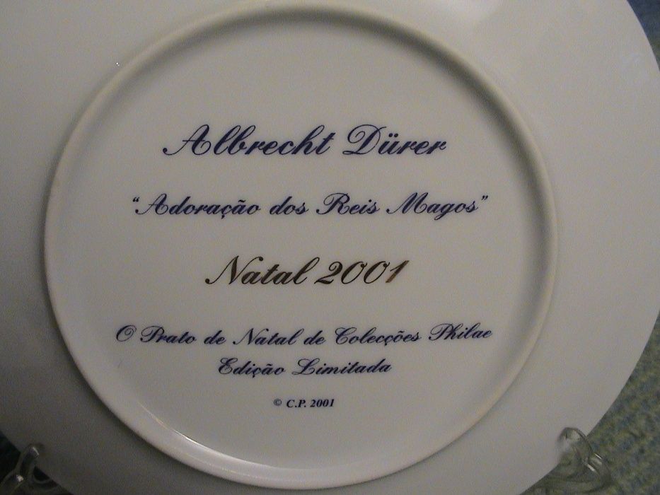 PHILAE - Pratos Natal - 1999/2000/2001--Preço de cada prato.