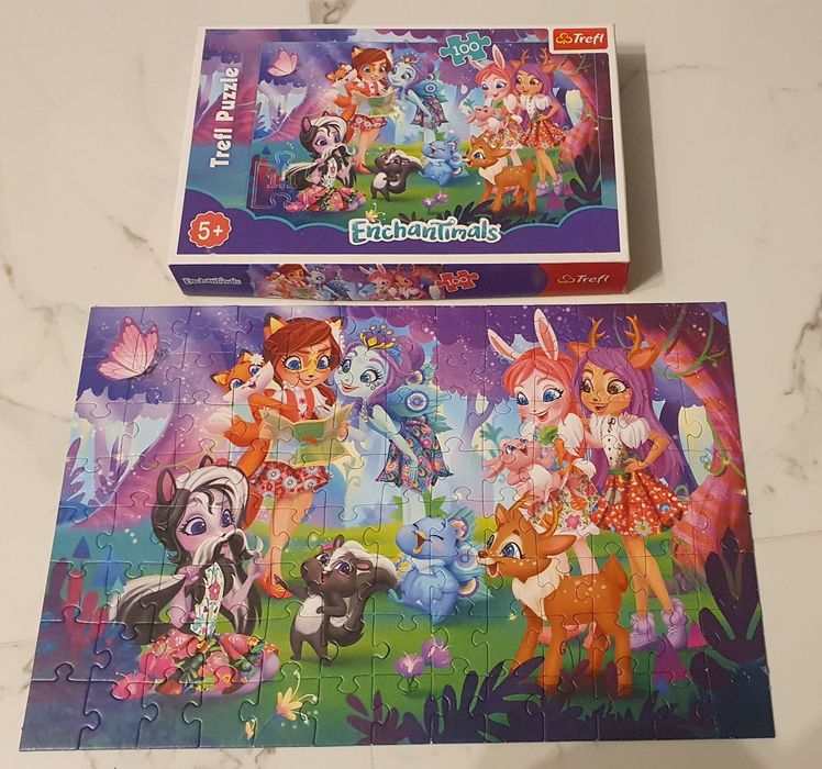 Puzzle 100 elementów kompletne EnchanTimals