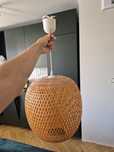 Lampa rattanowa boho