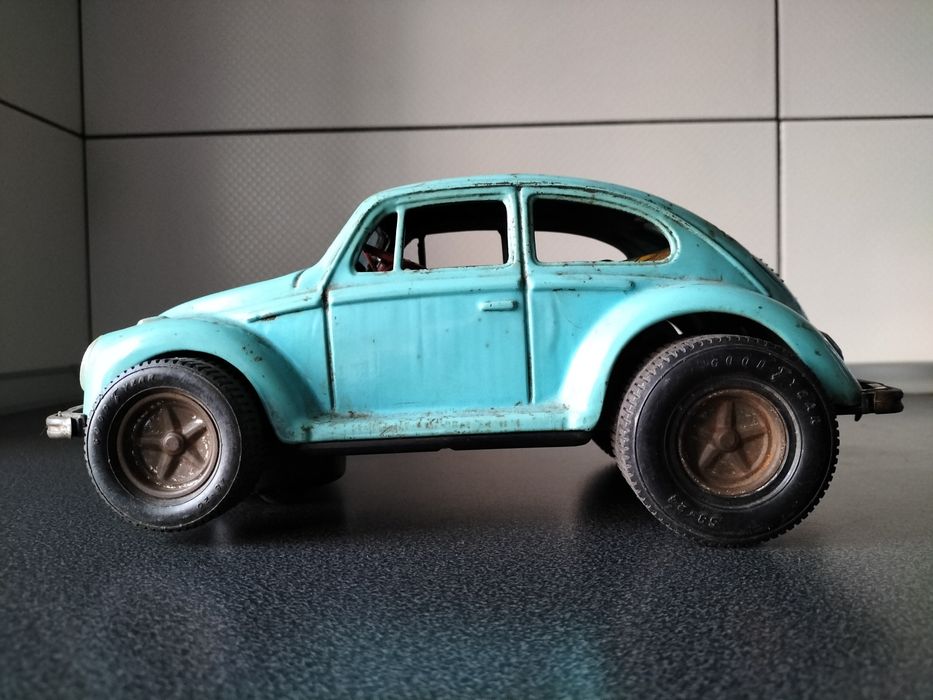 VW Garbus Garbi Kafer Metalowy Zabawka PRL Made in Japan Hot Rod