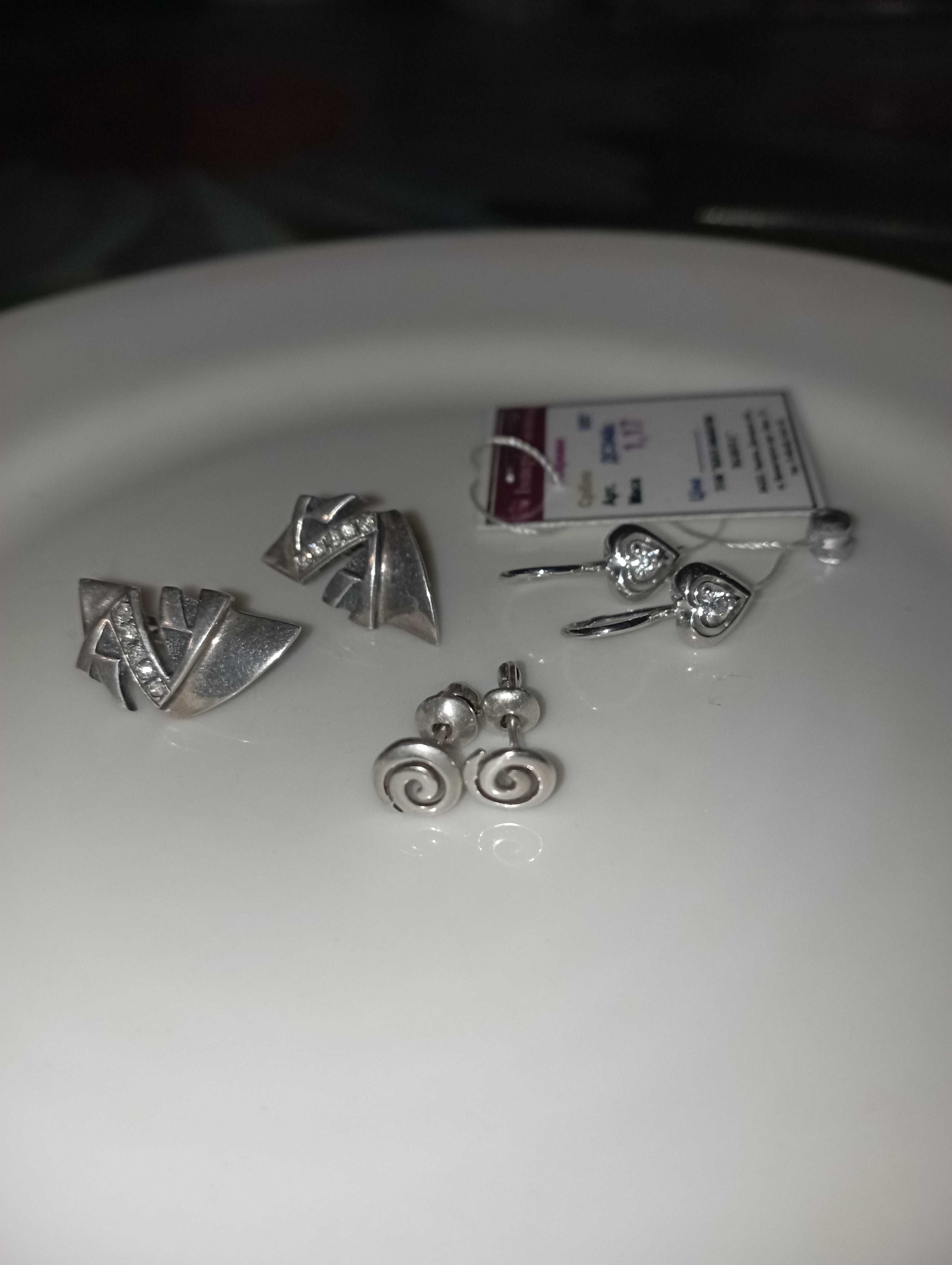 Серьги серебро 925 проба