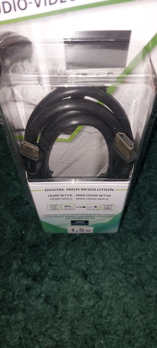 Kabel Hdmi mini hdmi treq wtyk złącze av