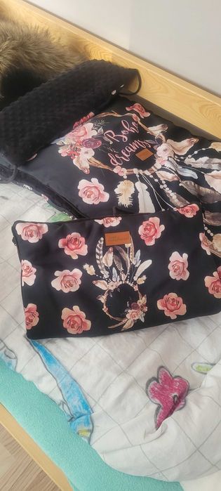 Śpiworek do wózka+mufka,stan idealny !