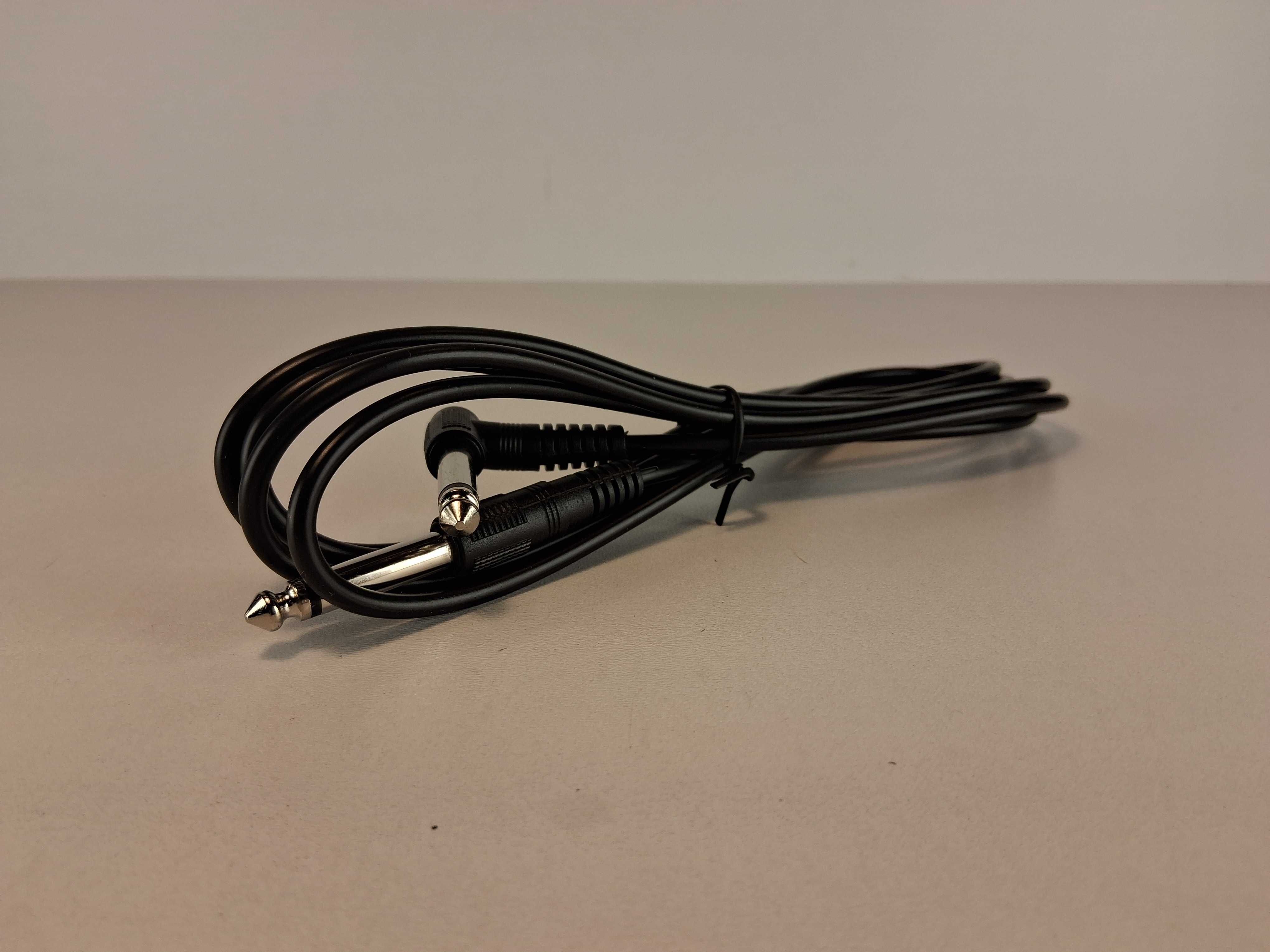 N034 Kabel Jack 6.3mm Mono Kątowy Prosty Przewód Audio Gitara 3 Metry