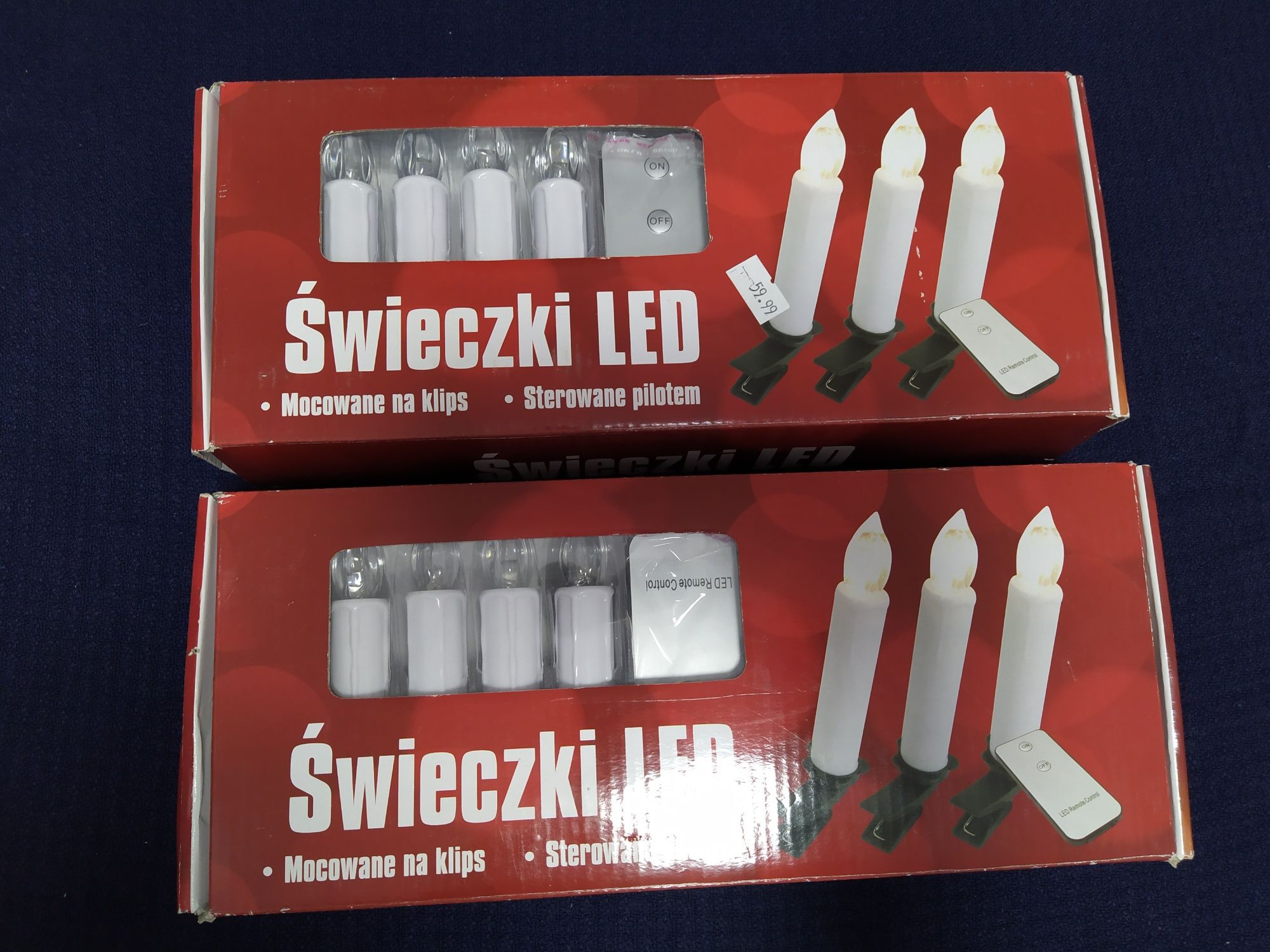 Nowe lampki świeczki led na pilota