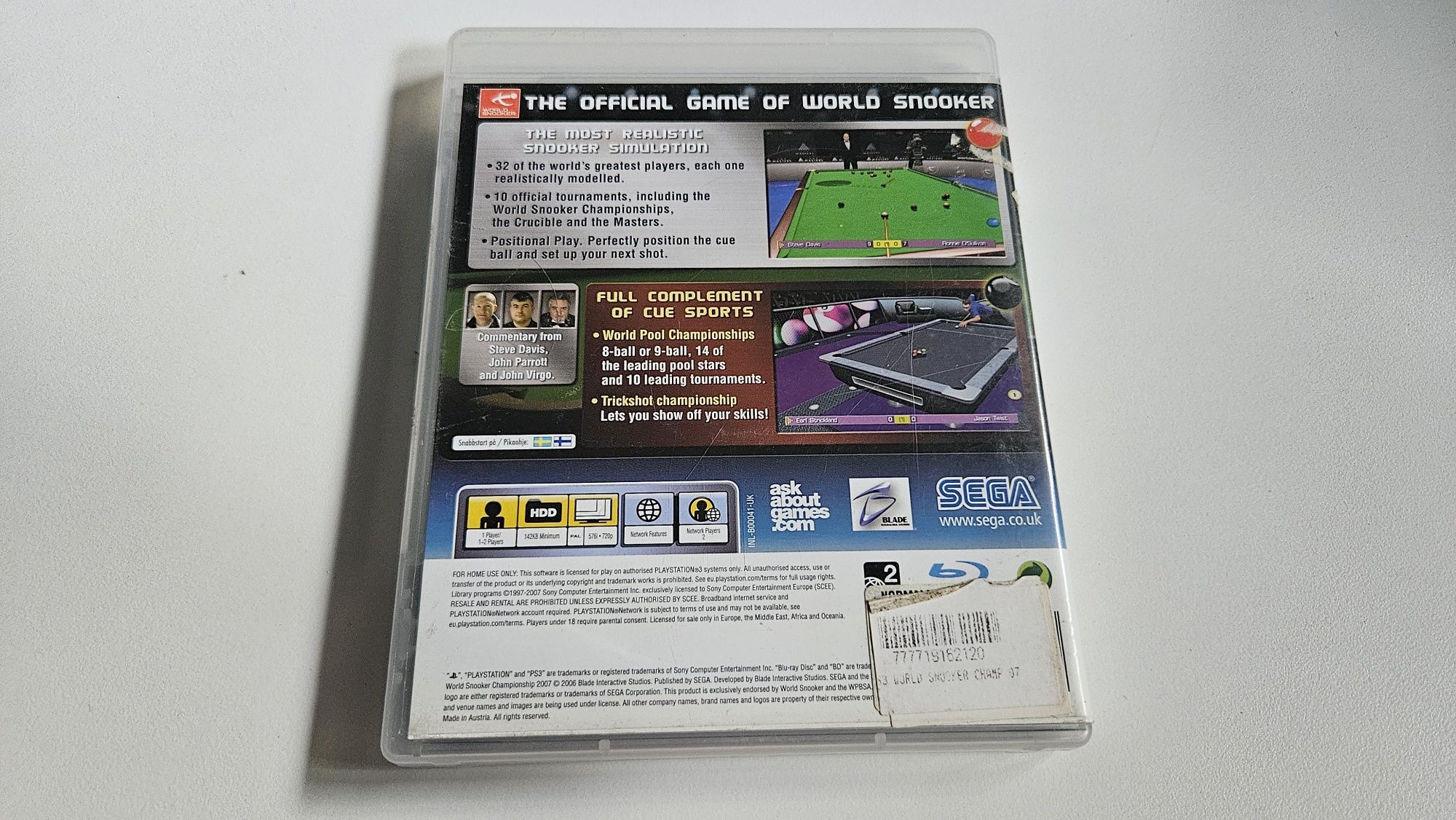 World Snooker Championahip 2007 PS3