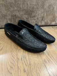 Черные мокасины, туфли Roberto Cavalli 44 размер Оригинал Италия
